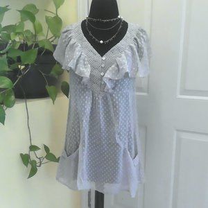 Daniel Rainn Babydoll Ruffle Tunic